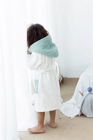 İrya Joy Of Colors Organik Pamuk Müslin Çocuk Bornoz Yeşil 4-5 Yaş