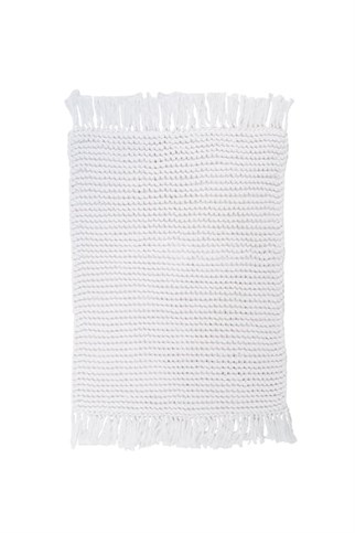 İrya Lavish El Örgüsü Banyo Paspası Beyaz 50x70 Cm