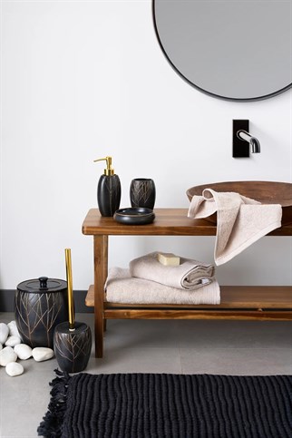İrya Lavish El Örgüsü Banyo Paspası Koyu Gri 50x70 Cm
