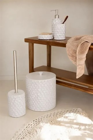 İrya Lindy Banyo Aksesuar Seti 5 Parça Krem