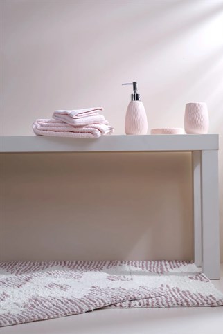 İrya Mistic Banyo Paspas Takımı Rose 40x60-60x90 Cm
