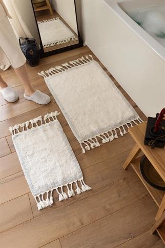 İrya Root Banyo Paspası Buz Mavi 40x60+60x90 Cm