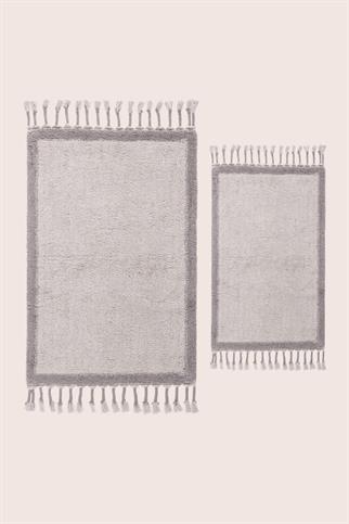 İrya Root Banyo Paspası Koyu Gri 40x60+60x90 Cm