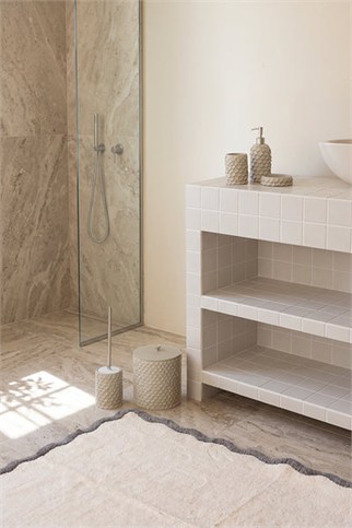 İrya Scallop Banyo Paspası Açık Gri 100x150 Cm
