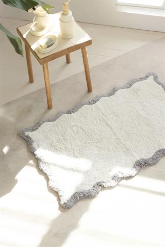 İrya Scallop Banyo Paspası Açık Gri 60x100 Cm