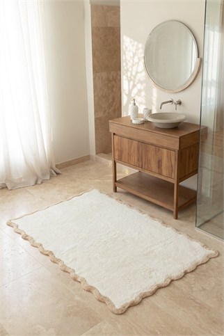 İrya Scallop Banyo Paspası Bej 100x150 Cm