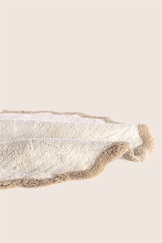 İrya Scallop Banyo Paspası Bej 120x120 Cm