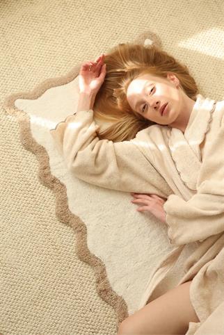 İrya Scallop Banyo Paspası Bej 60x100 Cm