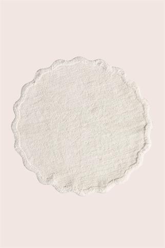 İrya Scallop Banyo Paspası Ekru 90x90 Cm