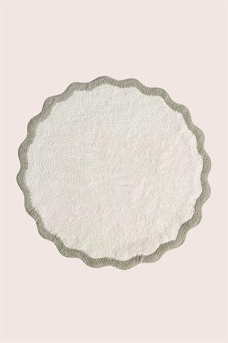 İrya Scallop Banyo Paspası Yeşil 90x90 Cm