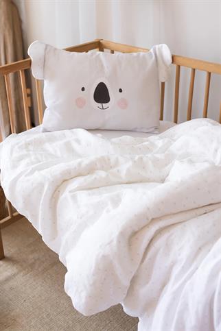 İrya Tiny Koala Organik Pamuk Müslin Çocuk Nevresim Takımı Gri