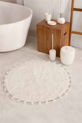 İrya Travertine Banyo Aksesuar Seti 5 Parça Açık Bej