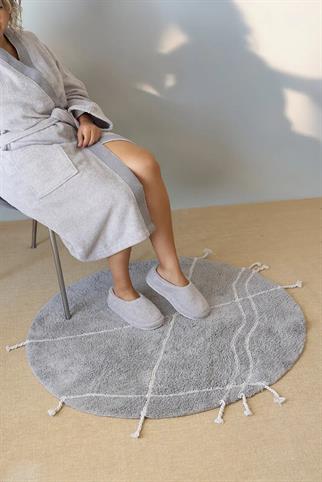 İrya Travertine Banyo Paspası Gri 100x100 Cm