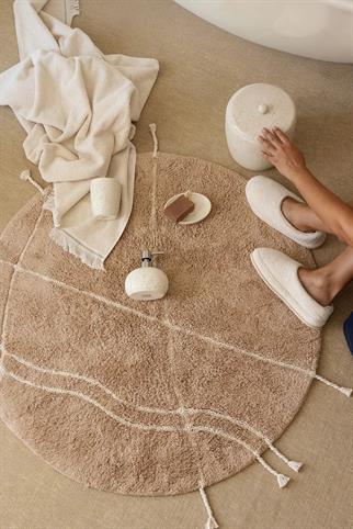 İrya Travertine Banyo Paspası Kahve 100x100 Cm