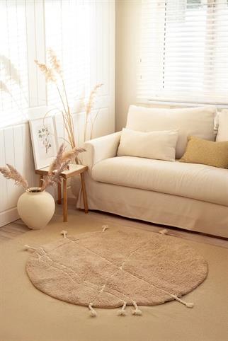 İrya Travertine Banyo Paspası Kahve 100x100 Cm