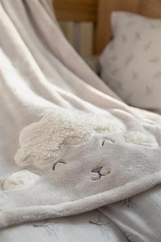 İrya Wooly Battaniye Açık Gri 75x120 Cm