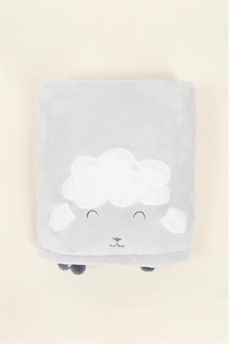 İrya Wooly Battaniye Açık Gri 75x120 Cm