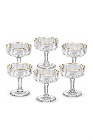 Kosova Kristal Kahve Yanı Lokumluk Gold 6lı