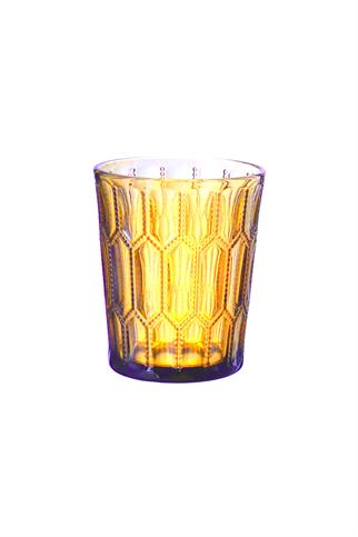 Lucky Art Almera Cam Su Bardağı Seti Amber 4 Parça