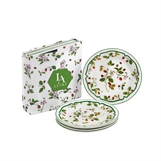 Lucky Art Blassom Bone Servis Tabak Seti 4lü 20 Cm