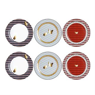 Lucky Art Evelyn Bone Servis Tabak Seti 6lı 20 Cm