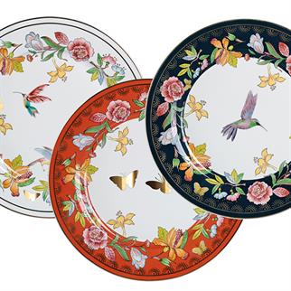 Lucky Art Evelyn Bone Servis Tabak Seti 6lı 27 Cm