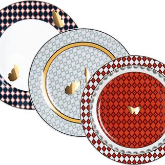 Lucky Art Evelyn Bone Servis Tabak Seti 6lı 20 Cm