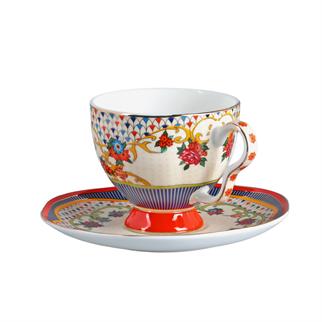 Lucky Art Fiora Bone Çay Fincan Takımı 12 Parça
