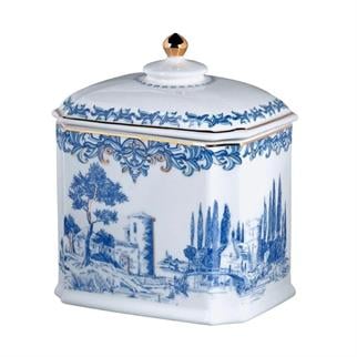 Lucky Art Florance Bone Köşeli Kavanoz 19 Cm