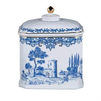 Lucky Art Florance Bone Köşeli Kavanoz 19 Cm