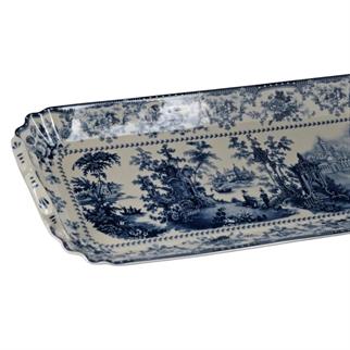 Lucky Art Florantine Kulplu Baton Tabak Mavi 42 Cm