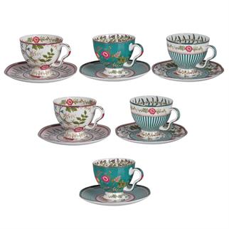 Lucky Art Florine Bone Çay Fincan Seti 12 Parça