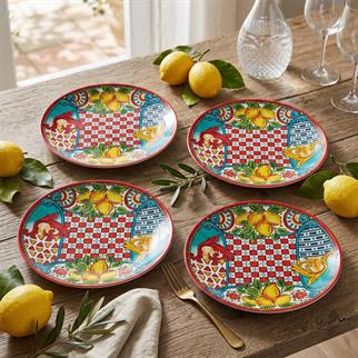 Lucky Art Lemozia Melamin Servis Tabak Seti 4lü 27 Cm