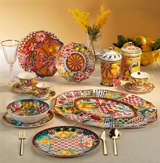 Lucky Art Lemozia Melamin Servis Tabak Seti 4lü 23 Cm