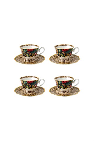 Lucky Art Lioran Bone Çay Fincan Takımı 8 Parça 180 ml