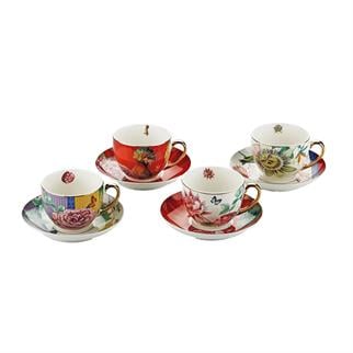 Lucky Art Liorine Bone Çay Fincan Takımı 8 Parça