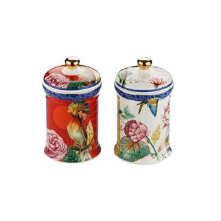 Lucky Art Liorine Bone Kavanoz Seti 2li 19 Cm