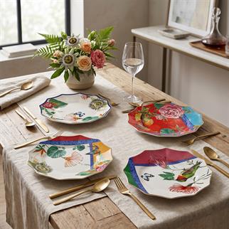 Lucky Art Liorine Bone Servis Tabak Seti 4lü 25 Cm