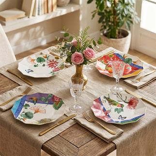 Lucky Art Liorine Bone Servis Tabak Seti 4lü 22 Cm