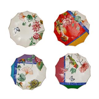 Lucky Art Liorine Bone Servis Tabak Seti 4lü 22 Cm