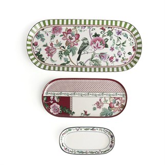 Lucky Art Madeline Bone Oval Sunumluk 3 Parça