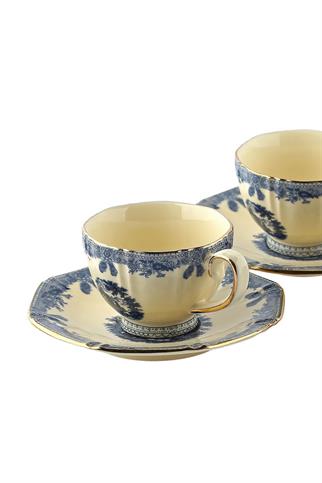 Lucky Art Margaret New Bone Çay Fincan Takımı 12 Parça