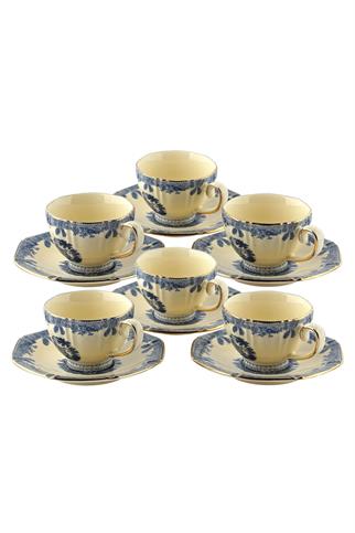 Lucky Art Margaret New Bone Çay Fincan Takımı 12 Parça