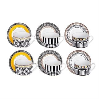 Lucky Art Margery Bone 6lı Çay Fincan Seti