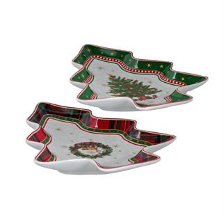 Lucky Art Merrilyn Bone Çam Tabak Seti 2li 26 Cm