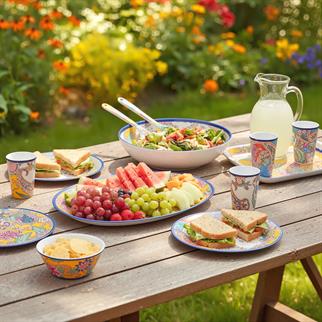 Lucky Art Paiselle Oval Sunum Tabağı 2li 41 Cm