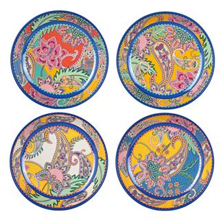 Lucky Art Paiselle Yemek Tabak Seti 4lü 21 Cm