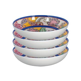 Lucky Art Paiselle Yemek Tabak Seti 4lü 21 Cm