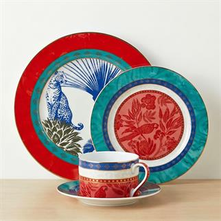 Lucky Art Palmera Bone Çay Fincan Takımı 8 Parça