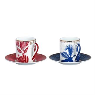 Lucky Art Palmera Bone Kahve Fincan Takımı 4 Parça